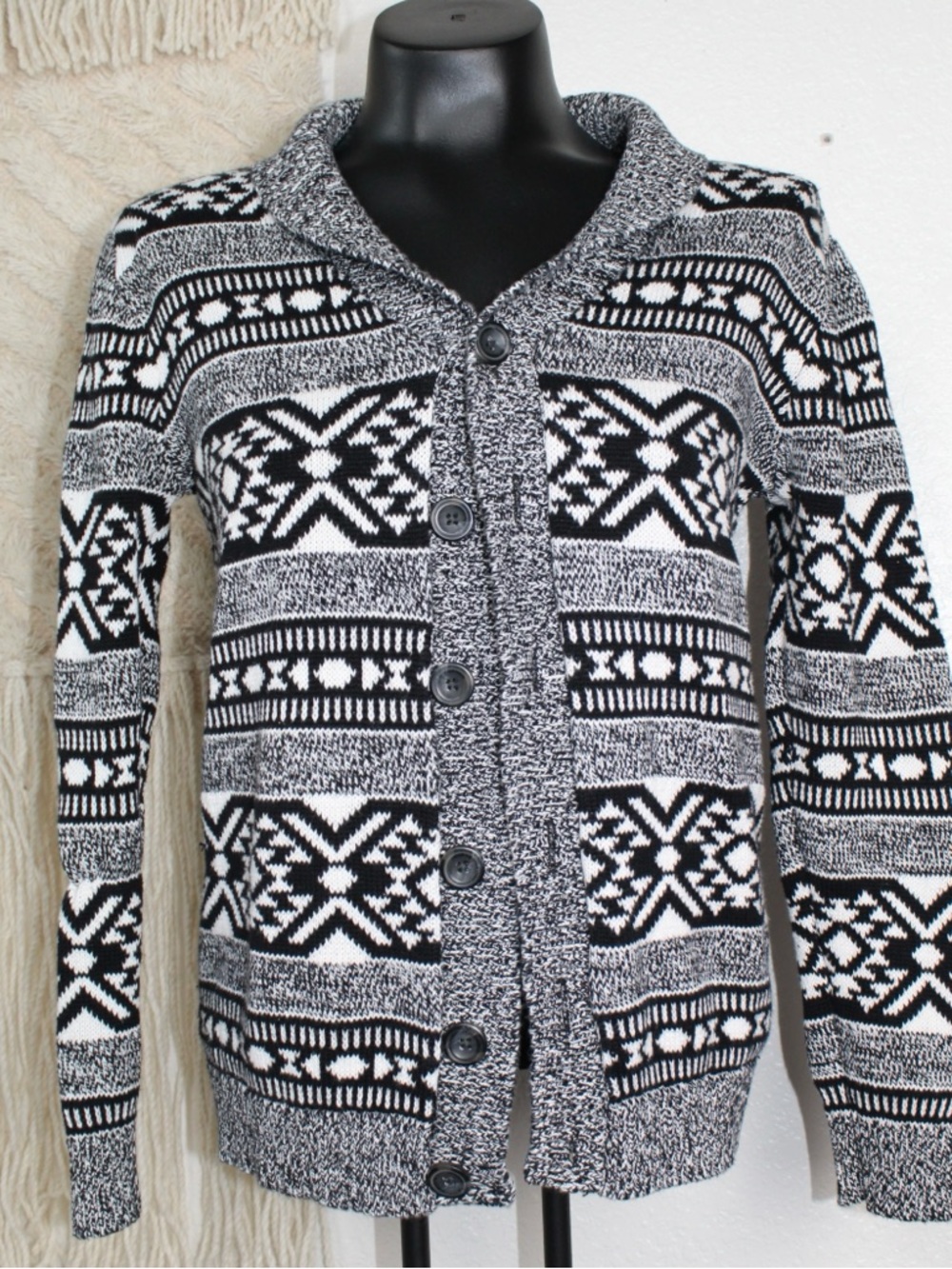 Old Navy Kids size XL or Woman Size XS button down knit long sleeve cardigan